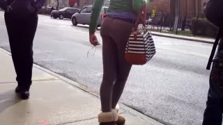 Owned outdoor in voyeur brunette teen