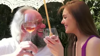 Pissing teen fucks ol guy