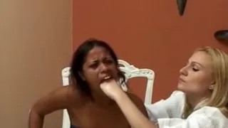 Lesbian Interracial BDSM Action