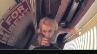 Horny exclusive ass cumshot, blonde, blowjob sex clip