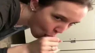 Fabulous homemade facial, big tits, blowjob porn video
