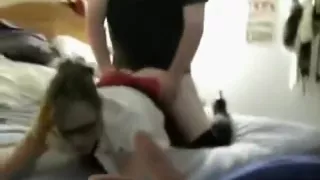 Crazy homemade hardcore, doggystyle, geeky xxx movie