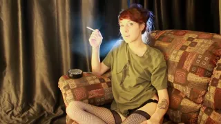 Teen Loves Smoking All White 100s