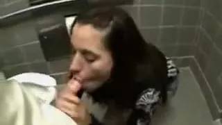 Amateur Sex, Blowjob, Couple, Oil, Toilet