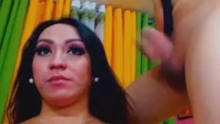 Horny Shemale Giving A Hot Blowjob and Deepthroat