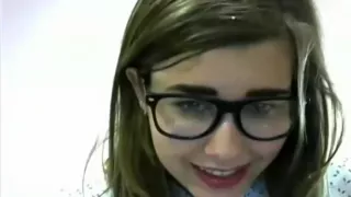 Nerdy Brunette Facialized After a Good Fuck