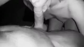 An Awesome Black and White Blowjob