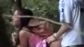 Voyeur Films Couple Fucking in the Woods