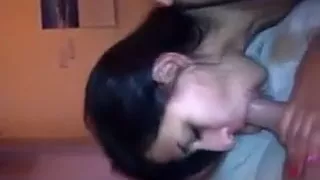 Bad Girl Spits Cum After Blowjob