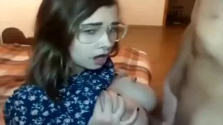 Busty Teen Gives Head Before Facial