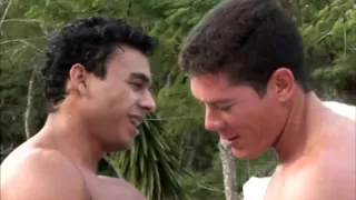 Two Hot Guys in Hardcore Anal Action beside the Pool