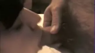 Cheating mom slurps a stranger's dick and takes a cumshot on her face