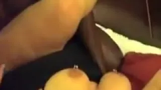 Busty white whore screams with pleasure as she gets a rough blacking