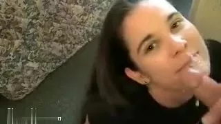 Adorable mom like blowing pe...