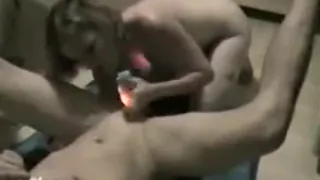 Playful dude capturing his p...