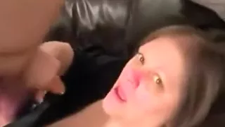 Chubby mommy gets covered by...