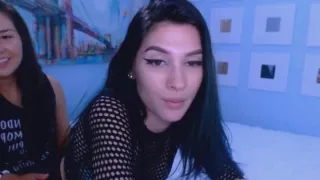 Lovely Lesbian Kissing While Rubbing Their Pussy