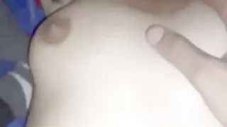 Young girl fucking very tight pusssy and boobs press