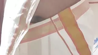 Desi mallu girl in sari hot blowjob