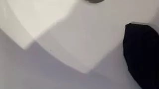 Tradesman wanking in young milfs panties and cumming