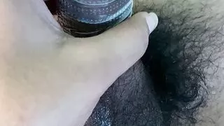 Condom removal after hardcore sex