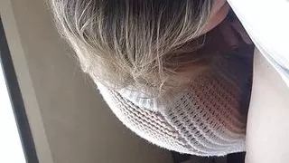 Pureluvli gets awesome blowjob on balcony