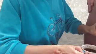 Stepmom drinks coffee with stepson's sperm massive cumshot taboo fetish