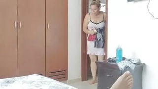 My horny stepmother comes on to me, she wants to suck my cock.