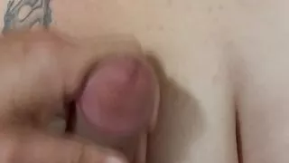 Cumshot on my girls tits