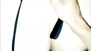 Doggy fuck of my bitch with a leash