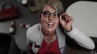 Harley - New Girl Finds Arkham's Gloryhole