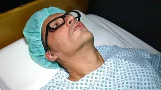 Marure german nurse take care of her patient