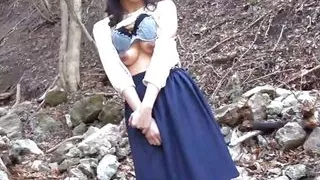 I Picked Up an Old Lady in the Countryside and Enjoyed Outdoor Sex! - Part.1