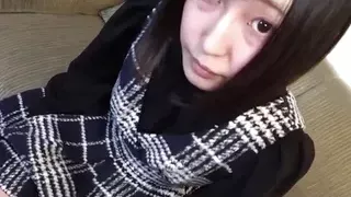 A serious Japanese beauty with short black hair is ejaculated in her mouth uncensored