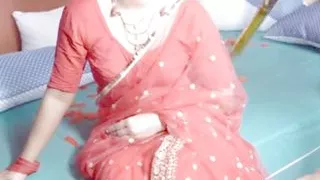 Woman having fun with cousin in his home