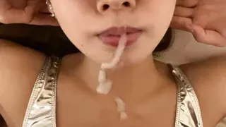 Japanese girl getting a facial