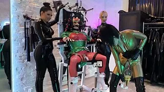 Peedolly a Rubbertoy and 3 nasty Rubber Goddesses
