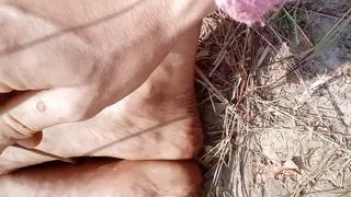 Foot sex hidden by a smart Indian boy