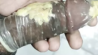 Kondom, Fetischsex, Schwuler Sex, Indischer Sex, Masturbation, Mager