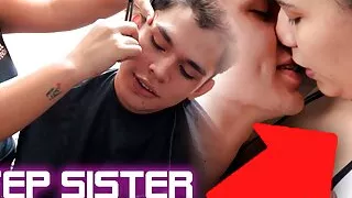 I let myself get a haircut in exchange for a good fuck from my stepsister - full story-.