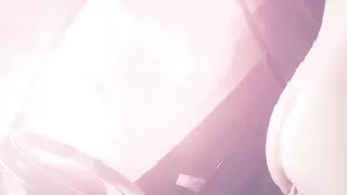 Riding huge butt plug