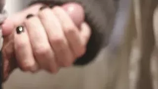 Sharing hotel room with coworker. He masturbates with the door open to tease me.