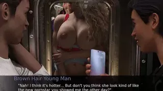 Project Myriam - Big tits Hot wife Slutty on Bus - 3d game