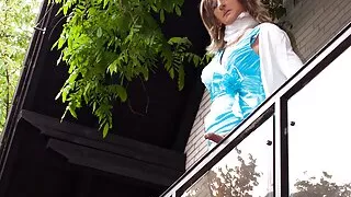 Cumshower From The Balcony