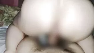 I was in the backward cowgirl position