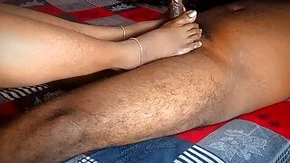 Indian femdom footjob cuckold slave anoopgasper getting cruel bdsm pain madhulaila orgasm deniel