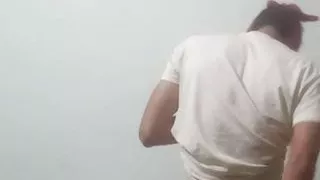 Indian boy naked and doing fingering in his asshole with a Colgate