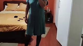 I come home from work excited and I show myself in front of the maid's husband, I need to fuck