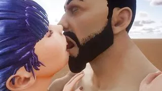 Slim girls make love in the wild 18+