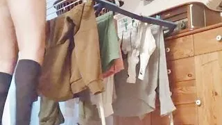 Sissy Slut Doing Chores in High Heels